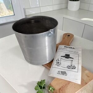 Rival 5 QT 8550 Ice Cream Maker Canister Pail Bowl Replacement Part Only +Manual
